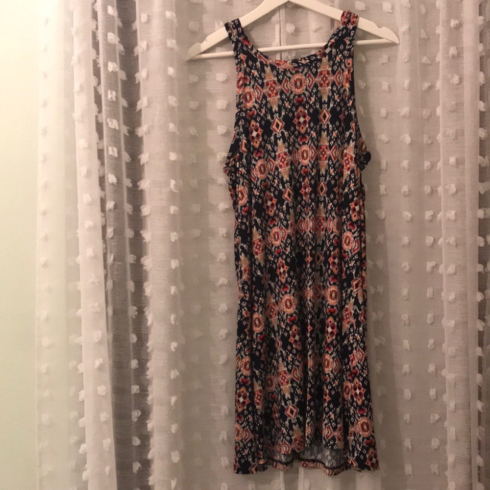 Ikat sleeveless mini dress/tunic